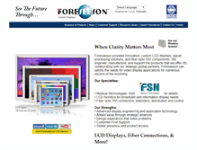 Tablet Screenshot of foreseesonusa.com